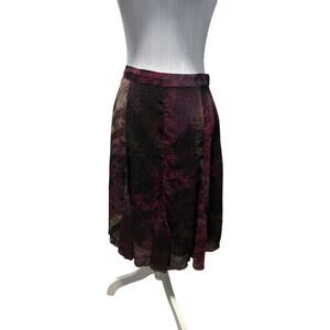 apostrophe Black and Pink Midi Skirt Size 2